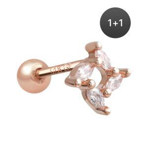 14K 골드필드핀 윈드밀 여성 데일리 패션 심플 피어싱 1+1