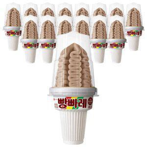 [슈팅냉동] 롯데웰푸드 빵빠레 콘 초코 195ml, 15개