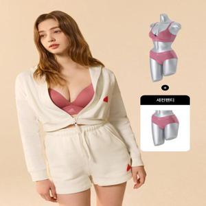 아디다스 퍼포먼스 여성 하이퍼쿨 풀컵 브라팬티+세컨팬티 3종세트 (핑크)