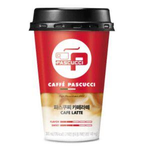 [삼립] 파스쿠찌 컵커피 카페라떼, 300ml, 10개