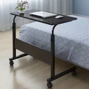 원목 사이드 테이블 높이조절 이동식 800 대형 소파 침대 노트북 커피 티 보조 간이 책상 ONA-804