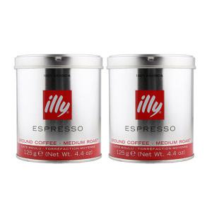 일리 미디움원두클래식로스트그라운드분쇄125g 2개세트