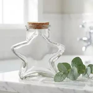 콜크 별모양 유리병 300ml 공병 캔들 마리모 테라리움 용기