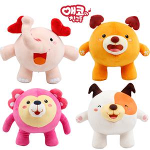 EBS 애코와친구들 애코 똥강 야곰 날숭 동물 인형 28cm 강아지 곰 원숭이 코끼리 신비 포켓몬 애착 인형