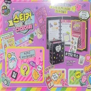 미미월드 미미프렌즈 스티커X 다이어리 홀로그램 블랙 