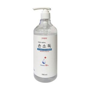 엘시엠제약 이디씨에브리데이케어 손소독제겔 500ml(에탄올70%) 1개/소독용 에탄올 손세정제