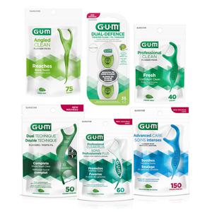 GUM 검 Y자형 일회용 치실 모음전 6종