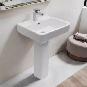 [고치고][ZRiD] L-220 1홀 긴다리 세면기 세면대 설치 교체 시공 철거 시공 전국배송