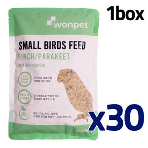 (1box) 원펫 잉꼬 및 핀치류 소형 새모이 700g x30개/호금조 금화조 십자매 카나리아