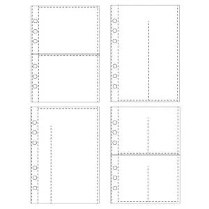 6공 포토카드 화일속지 A5 10매입 고투명 포카 리필 바인더 앨범