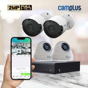 200만화소 CCTV 8채널 실외 2대 실내 2대 CCTV세트 자가설치패키지 2TB 포함 CP-2PDB0804-2