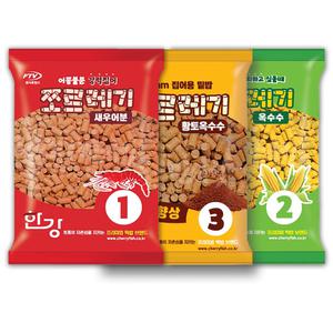 [체리피시] 한강 쪼르레기 모음전 / 옥수수 새우어분 황토옥수수 / 떡밥 집어제 밑밥 / 붕어 향어 잉어