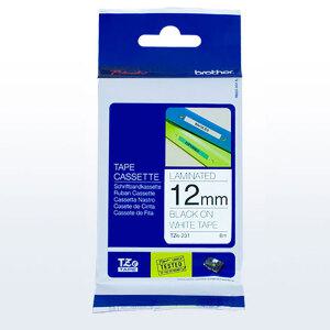브라더 라벨프린터 PT-H110BW PT-H110PK 12mm TZe231 흰색바탕검정글씨 라벨테이프 라벨지 라벨기