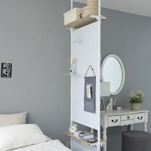 올뉴 플러스 이지 타공 파티션 가벽 칸막이 가림막 이동식 공간분리 원룸 셀프인테리어 타공판 행거 소품걸이 벽걸이 벽후크 선반 페그보드 수납선반 플라스틱 타공판 세트