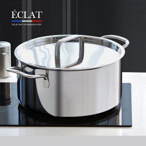 [리벤스]에끌라 스텐 통5중 IH 인덕션 겸용 양수냄비 24cm