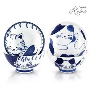 헨느 도라 미케 야옹이 공대 2P / 공기대접세트