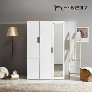 장인가구 세이스 4도어 전신거울 1200 이불 옷장