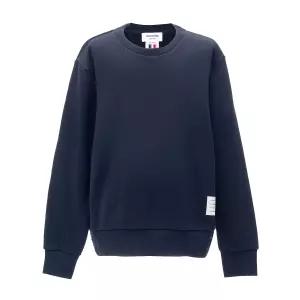 톰브라운 남성 백 삼선 스트라이프 맨투맨 네이비 MJT085A-03377-415