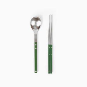 보겐 쌍띠에 한식 수저세트, 그린