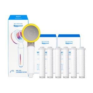 워터웰 비타민 캡슐 필터 샤워기 12개월 세트(샤워기+세디먼트필터 2세트)