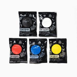 민화샵 클레이 5색 세트 찰흙 지점토공예 고무찰흙10g 5색세트 클레이만들기 촉감놀이