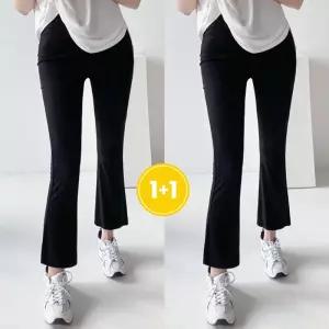 [비비드글램]1+1 아이스 부츠컷 레깅스 팬츠 FREE 4XL 국내생산