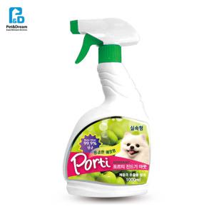 반려동물 강아지탈취제 강아지오줌청소 진드기 냄새제거 애플향 1000ml