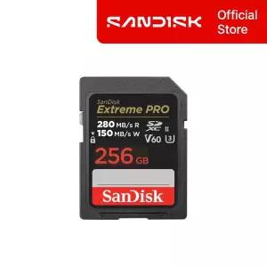 [샌디스크] 익스트림 프로 V60 SD카드 256GB 256기가 DXEP SDXC UHS-II 280MB/s