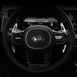 더뉴 쏘렌토 MQ4 튜닝 용품 알루미늄 패들쉬프트 핸들 포인트 몰딩