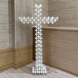 GEOMETREE 지오메트리 100 대형 십자가 만들기 3D 입체 종이 퍼즐 블록 높이 2m