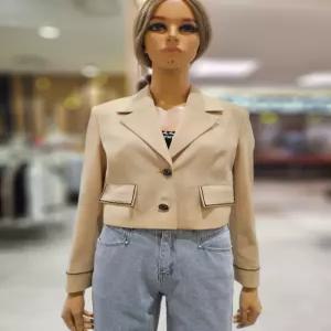 [에고이스트] 싱글버튼 테이프장식 크랍 재킷  EQ1WJ-762