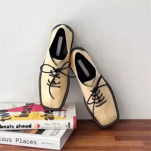 [오노마] ONM 구겨신는로퍼 스퀘어코 스트랩뮬 절개라인 낮은구두