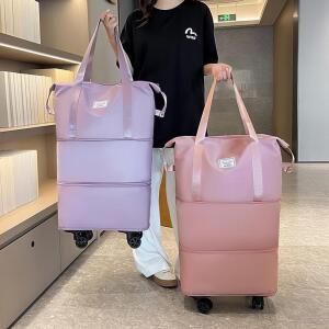 위탁수화물 가방 사입가방 바퀴달린 보스턴백 해외여행 보조 캐리어 결합백 여행용 짐가방 이민 쇼핑 수하물