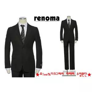 [롯데백화점]레노마 한정 F/W 다계절 모100 이태리 최고급원단 네이비 정장 수트 양복  EK3653