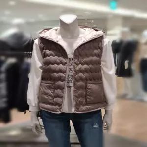 [트리아나] 소고 후드덕다운 패딩조끼AJ1VA01