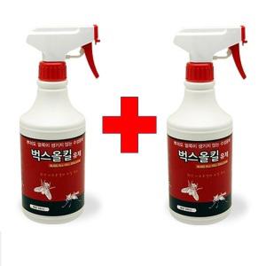 벅스올킬 500ml  2개 거미 빈대 벼룩 날파리 해충약  간편 분무 스프레이 벌레 퇴치제