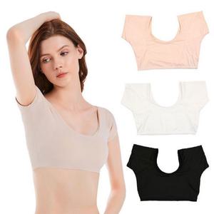 여성 겨땀 방지 이너웨어 겨드랑이 땀 흡수 패치 패드 속옷 반팔 티셔츠