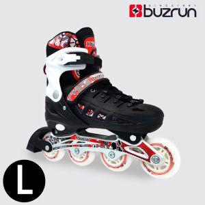 아동인라인스케이트 버즈런 인라인 스케이트 블랙레드 L DK BZ905 인라인스케이트