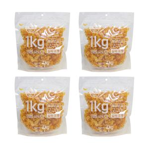 테비 사사미 1kg 탱글탱글 고구마 큐브 x4개 대용량 강아지간식