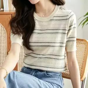 KARRA 단델리온브이펀칭니트_A4M1076