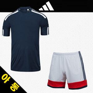 아디다스키즈 아동 유소년 반팔티셔츠 속팬츠 있는 반바지 운동복 트레이닝복 축구유니폼
