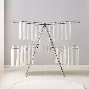 [리빙코아] 국산 올스텐 접이식 튼튼한 고급형 9파이 특대2단 빨래건조대