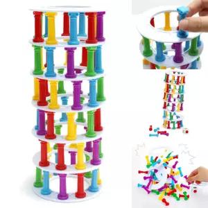 캐스비 탑쌓기놀이 보드게임 타워스태커 기둥쌓기 밸런스게임 균형감각 (3세이상)