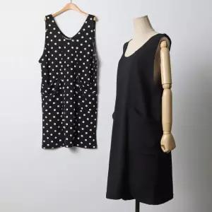 빅사이즈 409 양브이레이어드원피스 DMNJ348