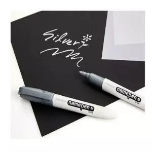 (은색 굵은글씨용 12개) 모나미 은색 네임펜 M 굵은글씨용 12개 1타/은색네임펜/네임펜은색/모나미네임펜