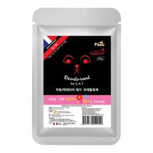 고양이 화장실모래 살균 탈취제 소취제 데오드란트 딸기향 50g