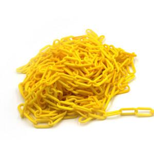 노란 플라스틱사슬 주차금지줄 콘걸이 출입금지 주차체인_5M