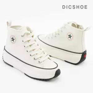 딕슈 여성 캐주얼 키높이 통굽 하이탑 스니커즈 SKWZ614