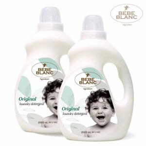 베베블랑 시그니처 민감 피부 전용 신생아 아기 세탁 세제 무향 용기형 2L 2개세트