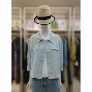 SI 세이브존04 린넨 혼방 7부 크롭 자켓 SGJ1121460SB